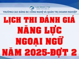 Lịch thi đánh giá năng lực ngoại ngữ năm 2025 - Đợt 2